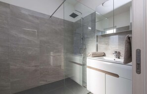 Shower, hair dryer