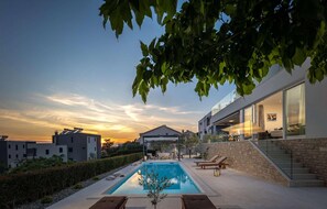 A heated pool