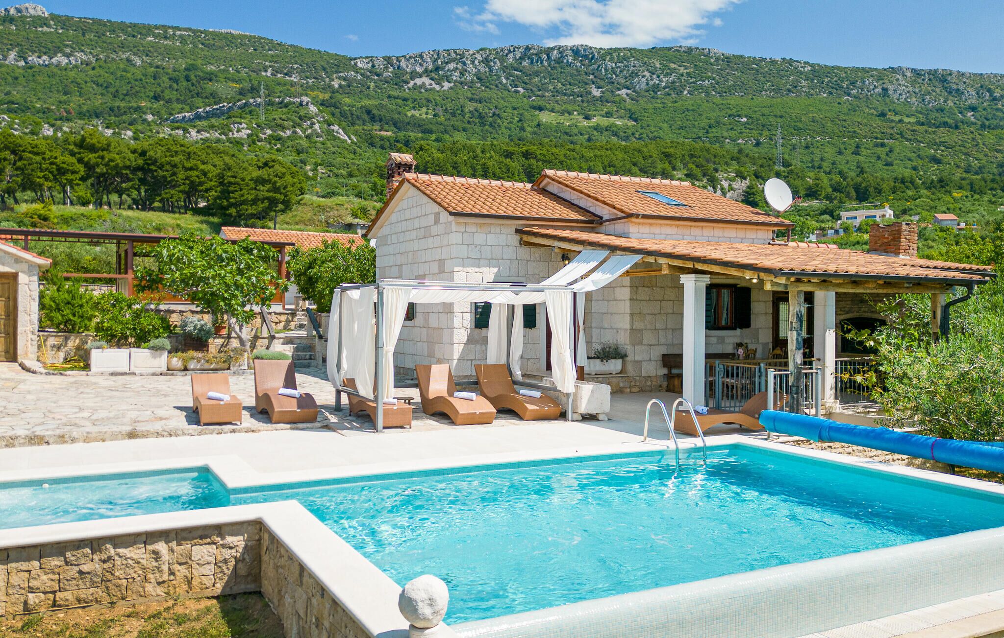A heated pool