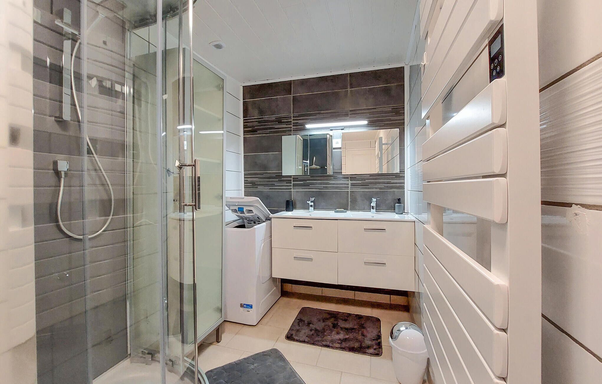 Shower, hair dryer