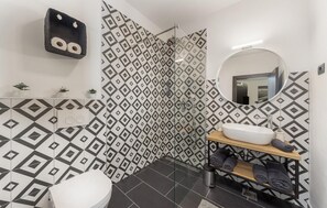 Shower, hair dryer