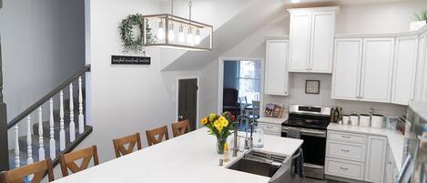 Fridge, microwave, coffee/tea maker, ice maker