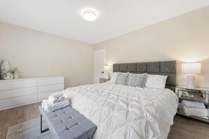 3 bedrooms, iron/ironing board, travel cot, WiFi