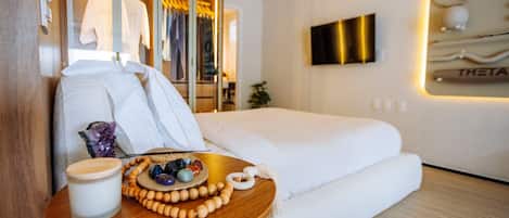 Departamento estándar | Escritorio, wifi gratis y ropa de cama