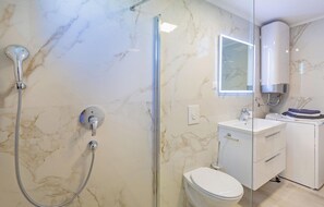 Shower, hair dryer