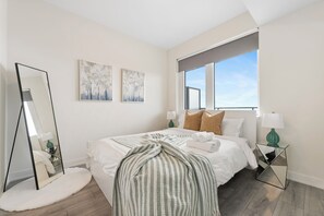 1 bedroom, iron/ironing board, travel crib, WiFi