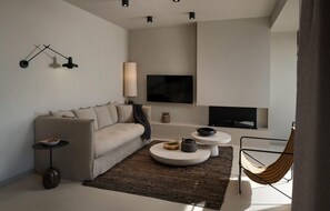 Fernseher, Kamin