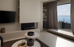 Fernseher, Kamin