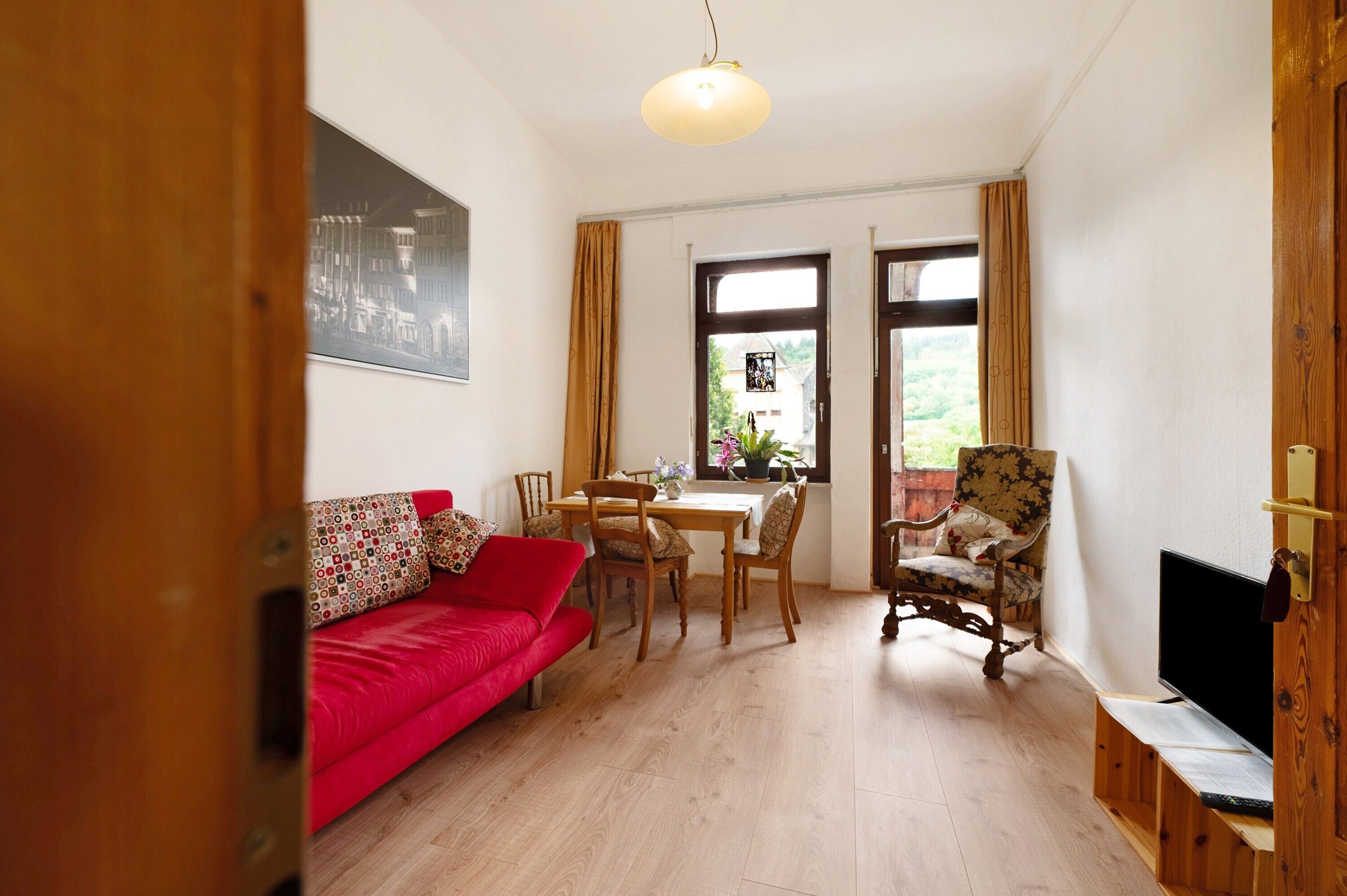 TV, DVD player, table tennis