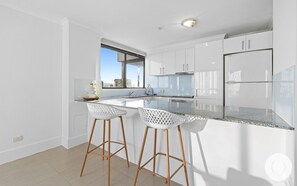 Apartment, 2 Bedrooms, Partial Sea View | Private kitchen - Top of the Mark - Q Stay (Surfers Paradise)
