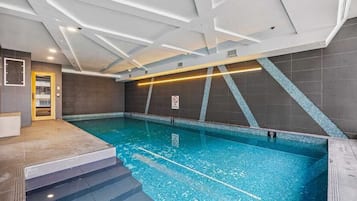 Indoor pool, a heated pool