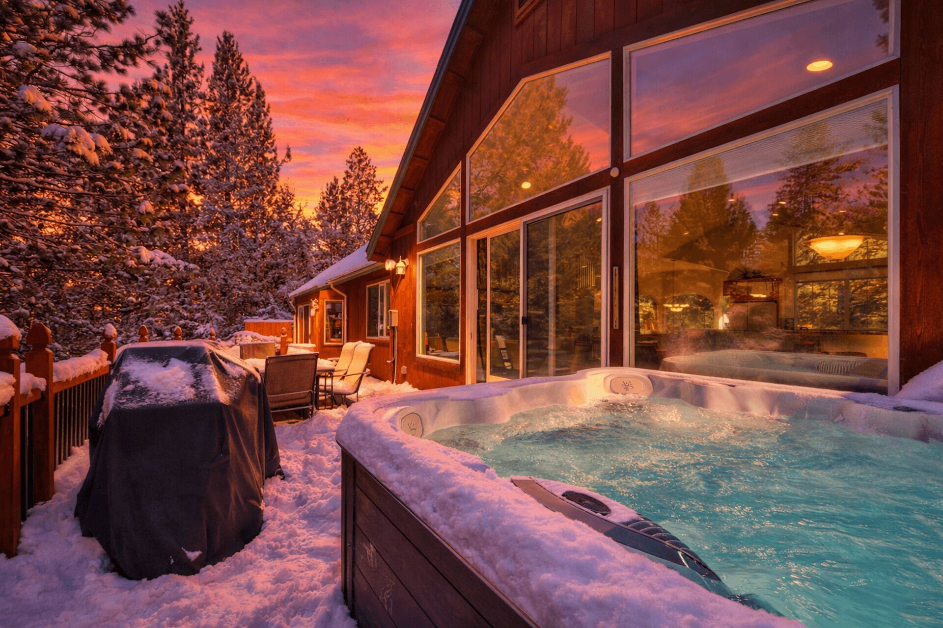Bañera de hidromasaje al aire libre
