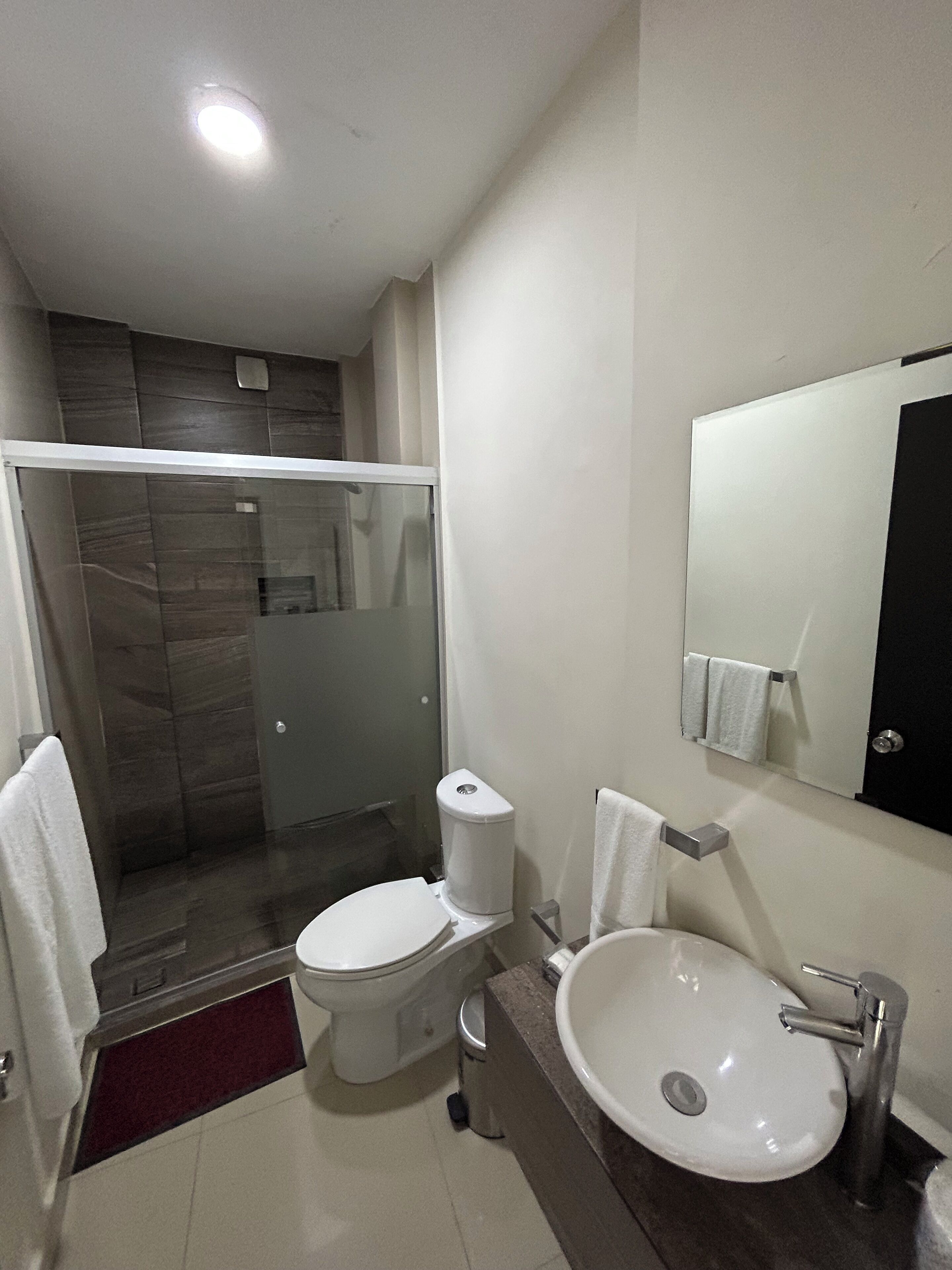 Honeymoon Suite | Bathroom | Hair dryer, towels