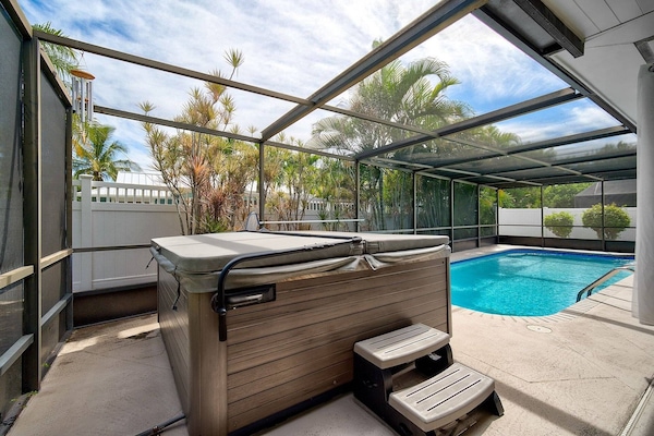 Enjoy a relaxing soak in the Hot Tub