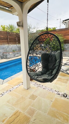 Piscine extérieure, piscine chauffée