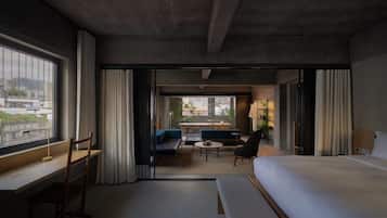 Premium bedding, down duvets, memory-foam beds, minibar