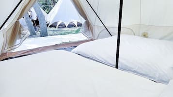 Tente Deluxe | 1 chambre, draps en coton égyptien, literie de qualité supérieure
