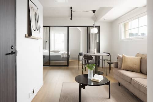 Spacious studio with a view