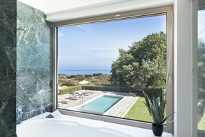 Interior - Villa Mia Heated pool Pickleball court kids area Center 8' min beach 2km (Rethymno)