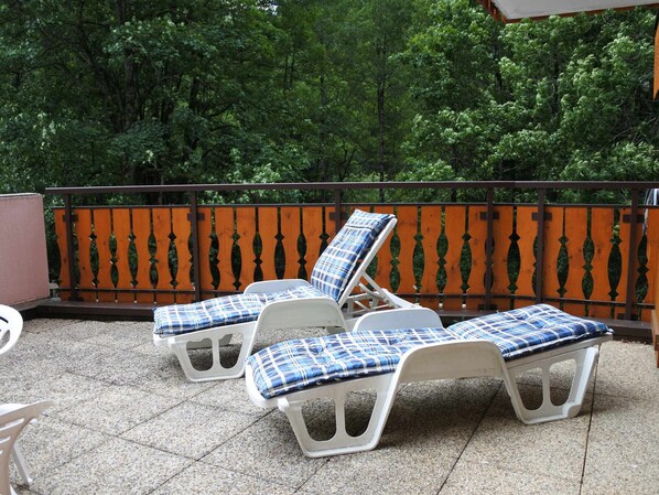 Terrace/patio - Charming apartment at Morzine slopes with wifi (Morzine)