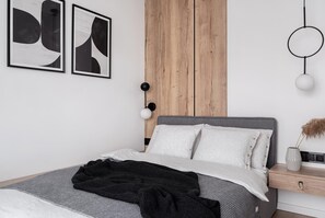 Lägenhet Deluxe | 1 sovrum, strykjärn/strykbräda, barnsängar och gratis wi-fi