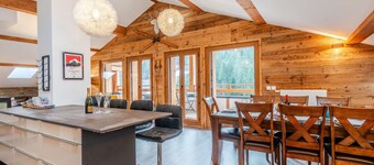 Appartement 4 chambres au pied des pistes Morzine-Les Gets, parking, 8 personnes