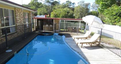 Beautiful house, located in a quiet area of town with its own private pool