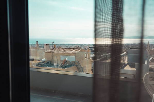 Panoramic Apartment, 2 Bedrooms, Non Smoking, Sea View | Balcony view