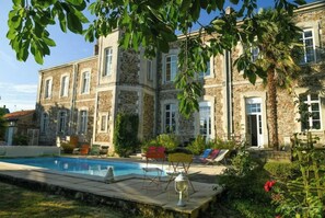 Piscine extérieure, piscine chauffée