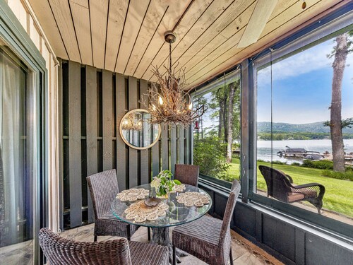 Lakefront condo with easy access to swimming pool and tennis.