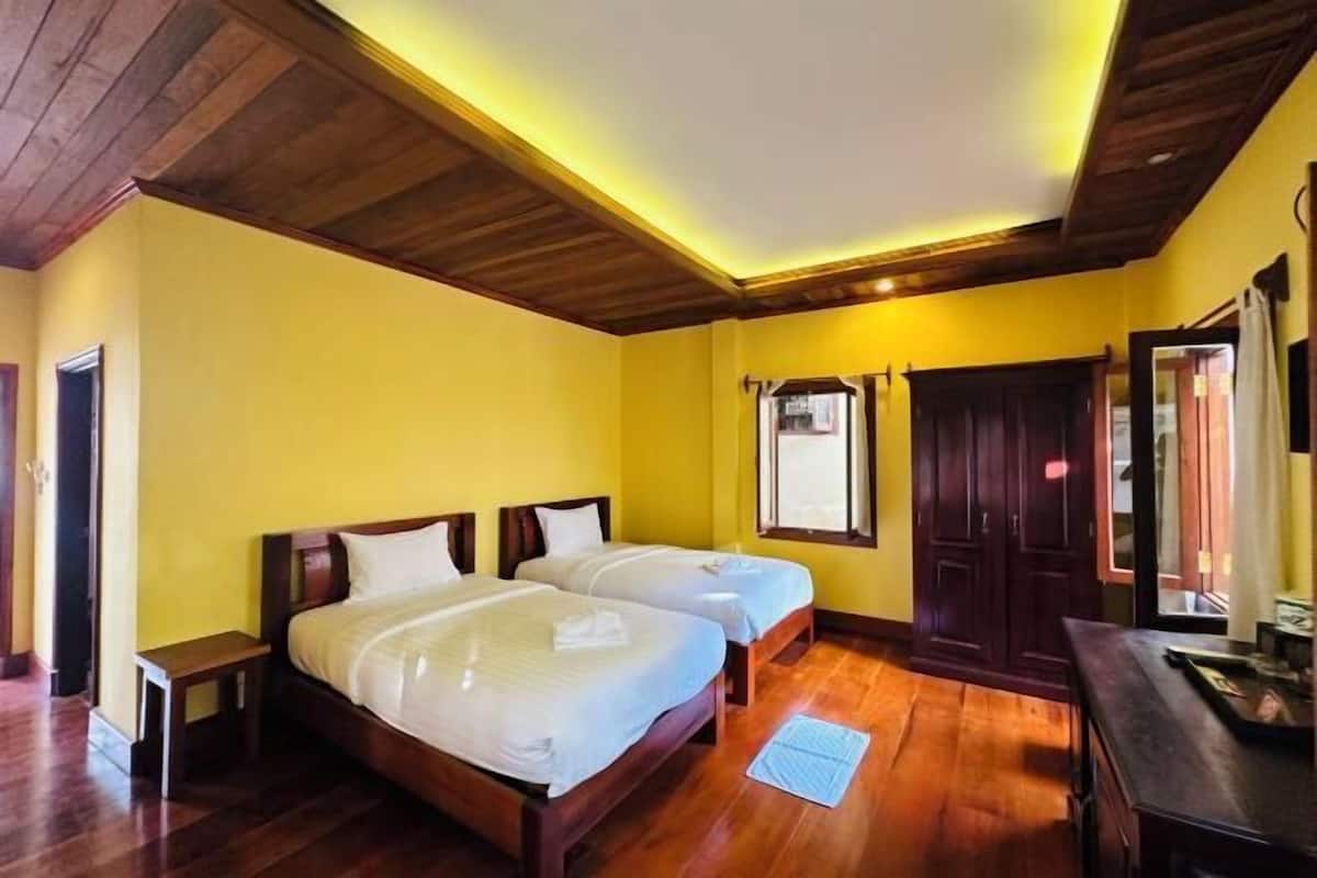 1 chambre, literie de qualité, couette en duvet, décor unique