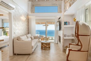 Smart TV, fireplace - Infinity Blue Parga - Three Bedroom Villa, Sleeps 7 (Agia Kiriaki)
