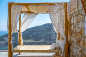 Terrace/patio - Infinity Blue Parga - Three Bedroom Villa, Sleeps 7 (Agia Kiriaki)