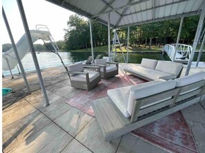 Terrace/patio - House on Smith Lake! No steps to water/dock! 4 bedrooms & 3 full baths. (Jasper)