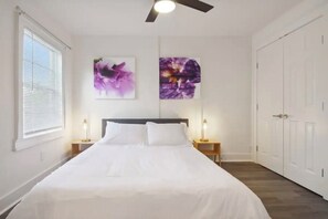 1 多间卧室、熨斗/熨衣板、WiFi、床单