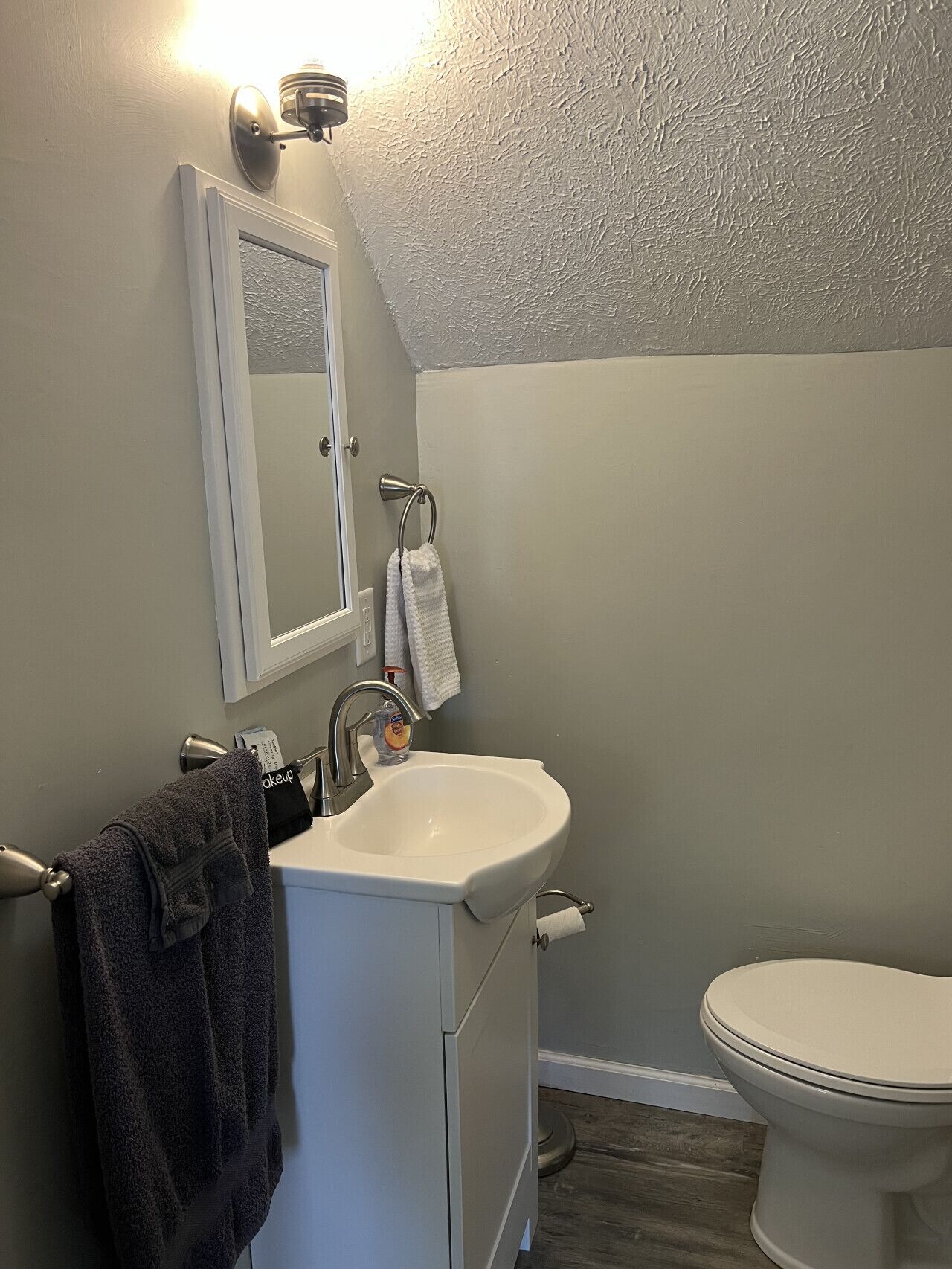 Hair dryer, toilet paper