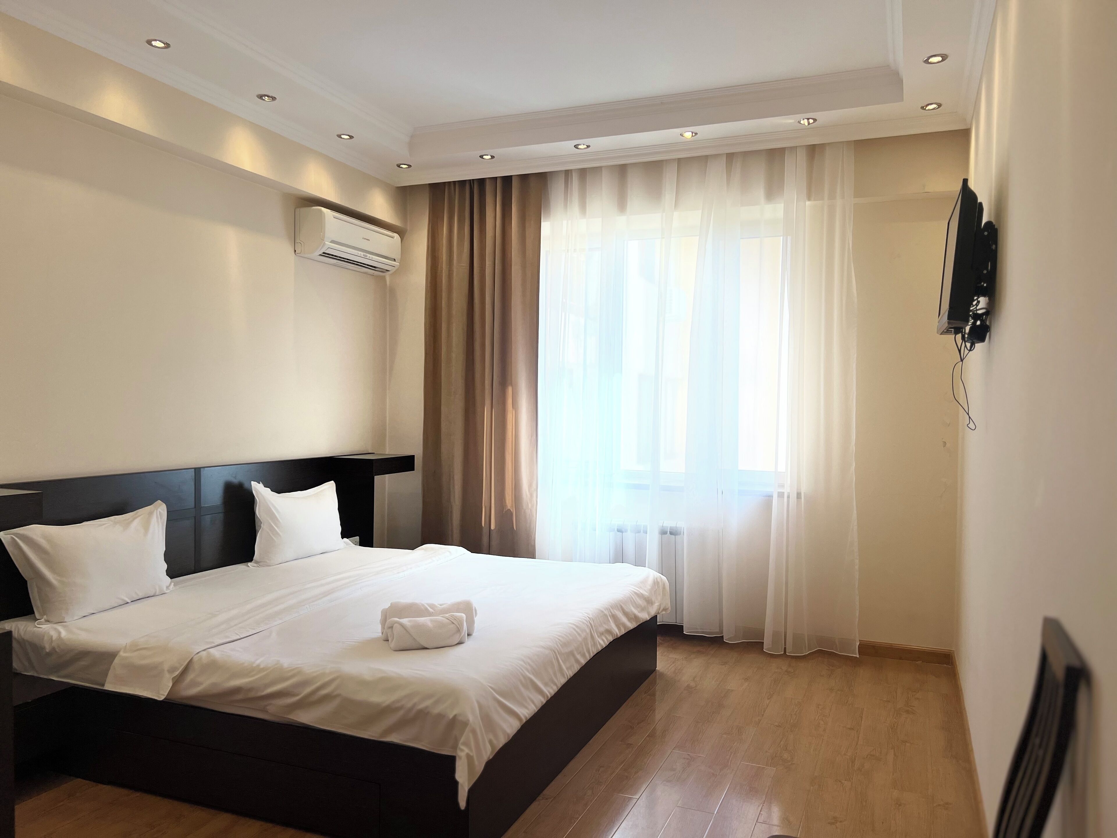 Family Apartment, 2 Bedrooms, Balcony, City View | 2 bedrooms, premium bedding, blackout drapes, soundproofing