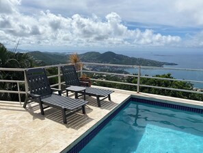 Pool - Harbor Lights Villa. Harbor views an with inviting pool! (St Thomas)