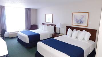 Double Queen Bed - Non-Smoking | 1 bedroom, blackout drapes, iron/ironing board, free WiFi