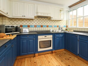 Fridge, dishwasher, electric kettle, toaster