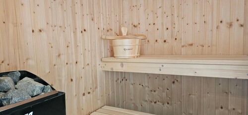 Park - Apartment 10 im Marinapark Scharmützelsee, Sauna, Kamin, 6 Pers., 89 m²