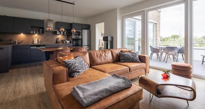 Park - Apartment 12 im Marinapark Scharmützelsee, Sauna, Whirlpool, E - Kamin, 4 Pers., 80 m²