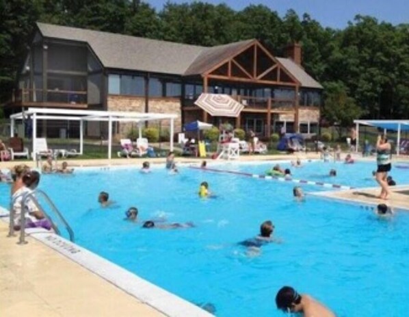 Indoor pool, outdoor pool