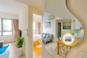 1 chambre, bureau, fer et planche à repasser, Wi-Fi gratuit