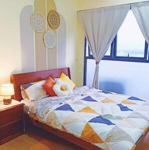 3 bedrooms, bed sheets