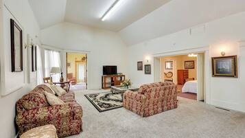 TV, DVD player, books