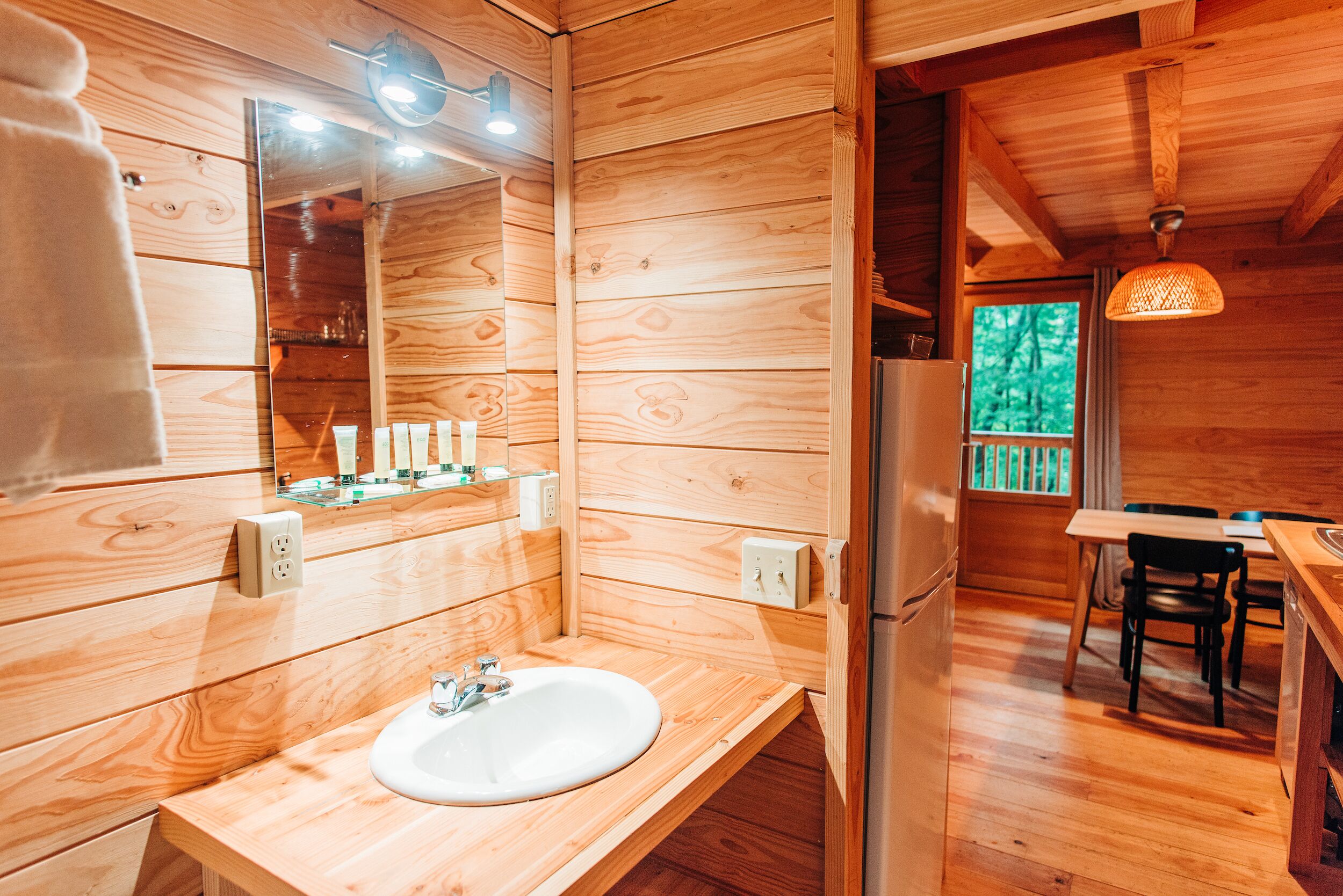 Deluxe Chalet, 2 Bedrooms | Bathroom | Shower, free toiletries, towels, soap