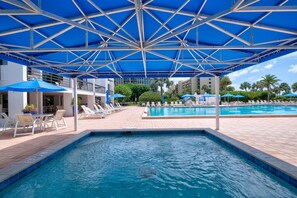 A heated pool