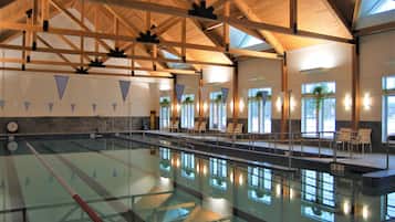 Indoor pool, a heated pool