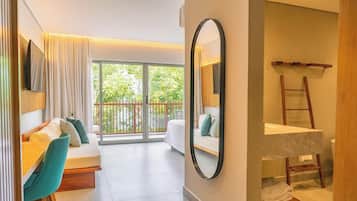 Ropa de cama de alta calidad y minibar